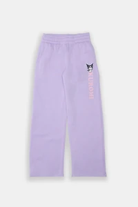 Girls Kuromi Wide-Leg Sweatpant - Lilac /