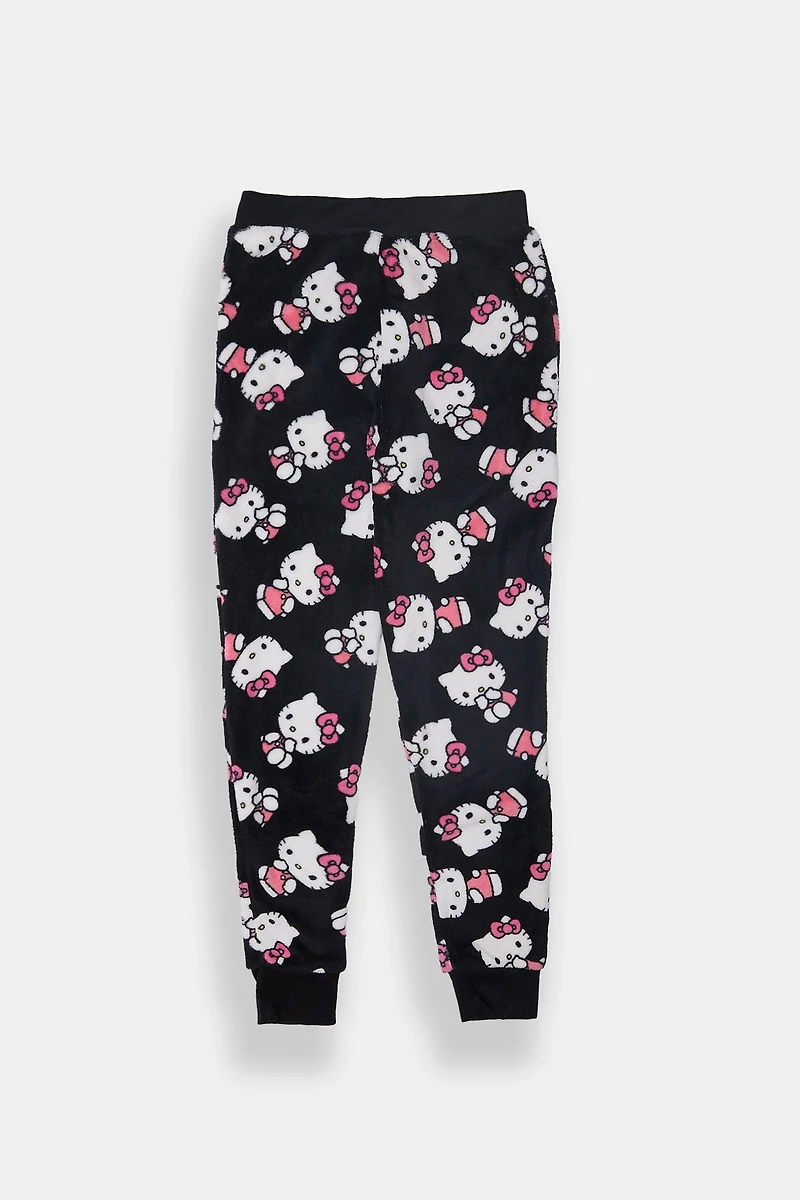 Girls Hello Kitty Plush Pajama Pant