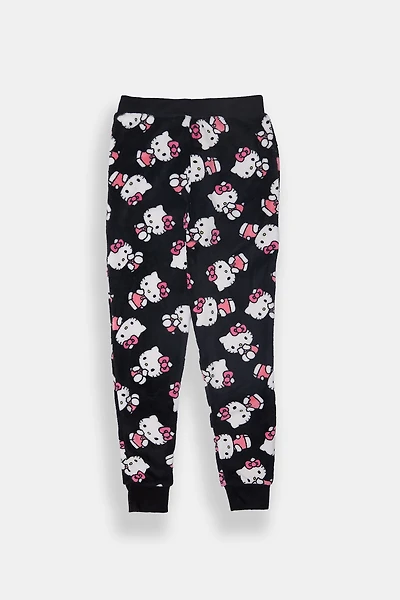 Girls Hello Kitty Plush Pajama Pant