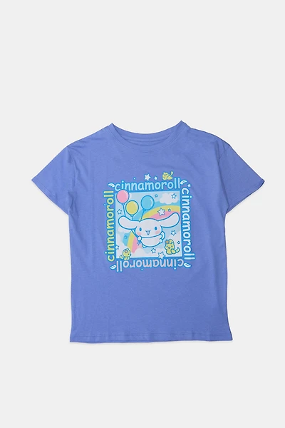 Girls Cinnamoroll Graphic T-Shirt - Magenta /