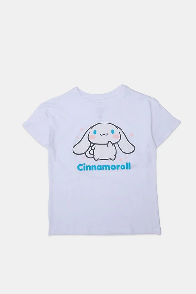 Girls Cinnamoroll T-Shirt - White /
