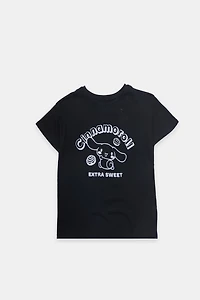Girls Cinnamoroll Extra Sweet T-Shirt - Black /