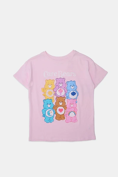 Girls Care Bears Graphic T-Shirt - Light Pink /