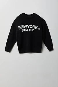 Youth Jacquard Knit Sweater - /