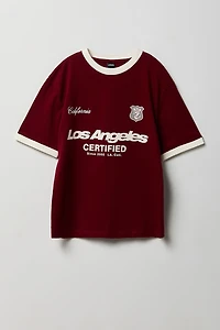 Youth Graphic Ringer Tee - /