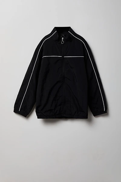 Youth Zip-Up Nylon Jacket - Black /