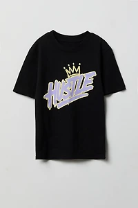 Youth Hustle Graphic Tee - Black /