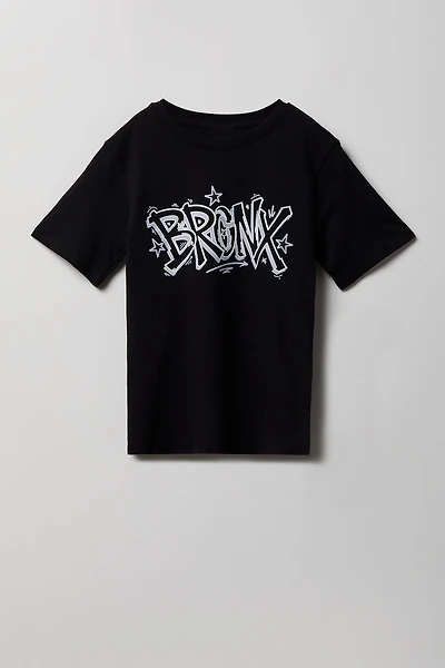 Youth Bronx Graphic Tee - Black /