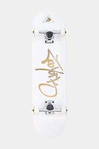 Zoo York White Script Logo Skateboard 8" - White / 8