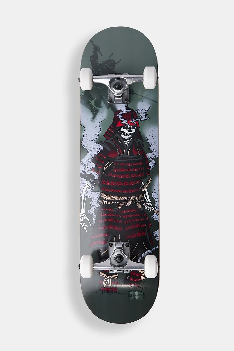 Zoo York Samurai Skeleton Skateboard 8" - Green / 8