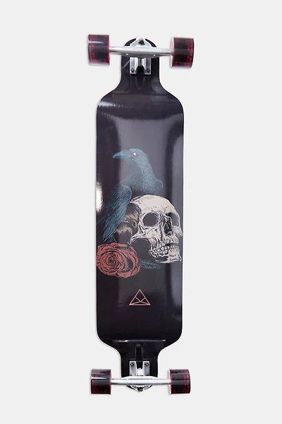 Zoo York Raven Skull Print Longboard 39" - Black / 39