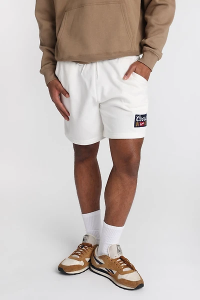 Coors Graphic Fleece Shorts - White /