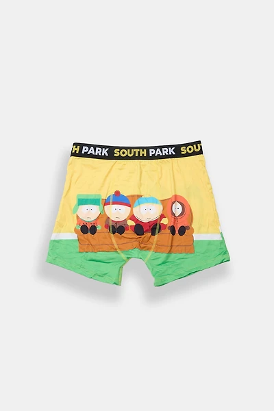 South Park Couch Printed Boxer Briefs - Green /