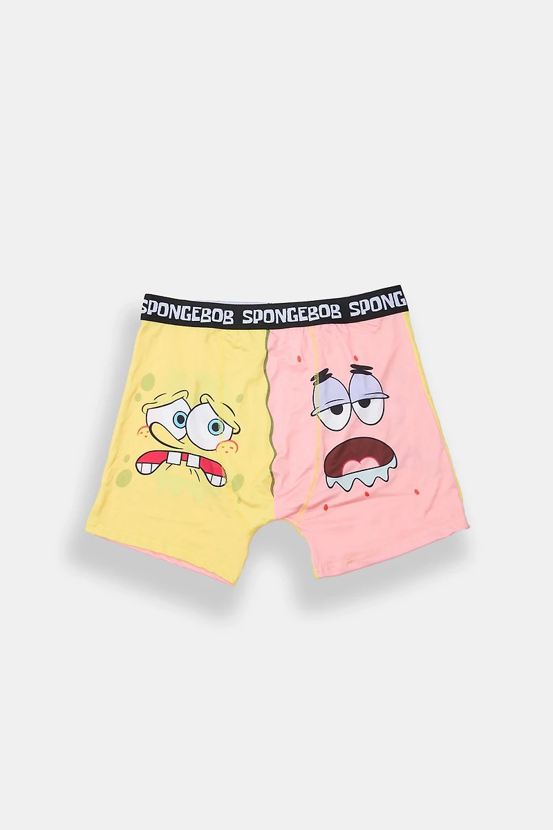 SpongeBob & Patrick Half Printed Boxer Briefs - Multi /