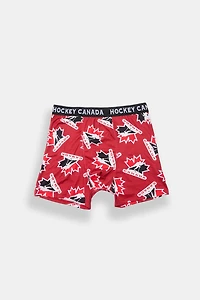 Hockey Canada Printed Boxer Briefs - Red /