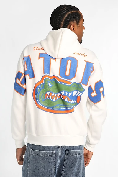 University of Florida Gators Back Print Hoodie - White /