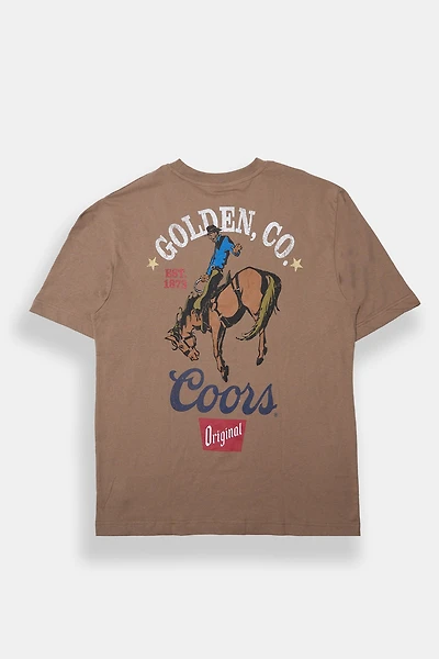 Mens Coors Golden Original Graphic Tee - Tan /