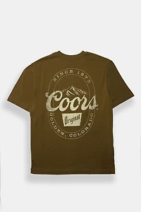 Mens Coors Since 1873 Graphic Tee - Dark Green /