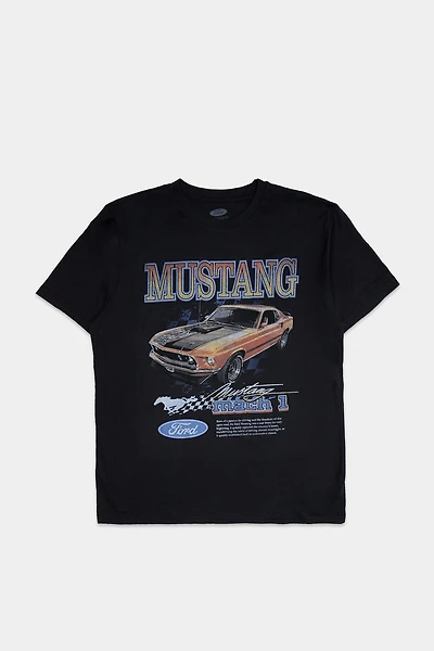 Mens Ford Mustang Graphic T-Shirt - Black /