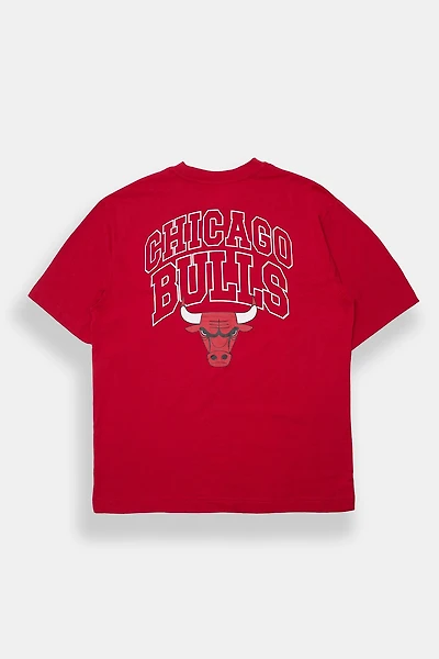 Mens Chicago Bulls Oversized Tee - Red /