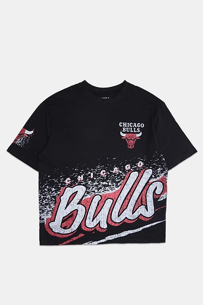 Mens Chicago Bulls Oversized T-Shirt - Black /