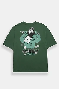 Monopoly Roll The Dice Oversized Tee - Green /