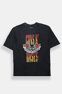 Mens Guns N' Roses Appetite For Destruction Oversized Tee - Black /