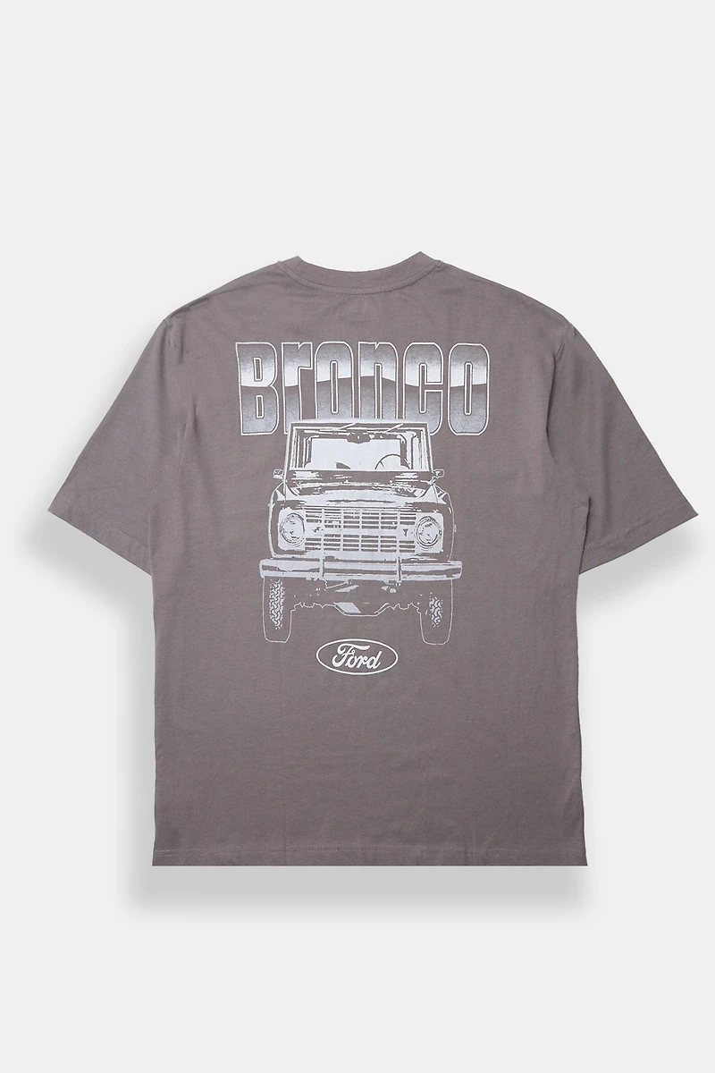 Ford Bronco Graphic Oversized Tee - Charcoal /