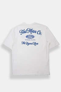 Ford Motor Co. Graphic Oversized Tee - White /