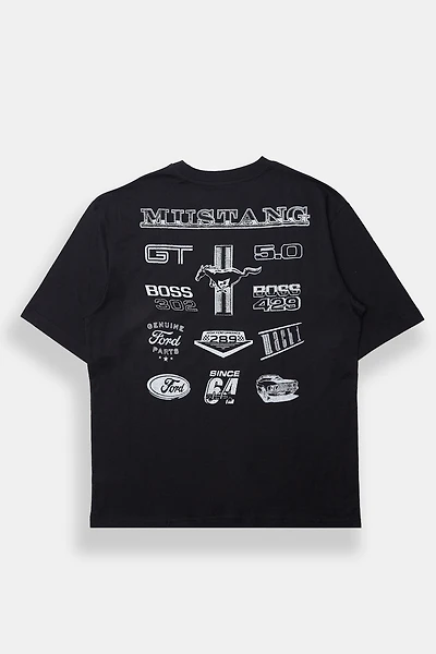 Ford Logo Graphic Oversized Tee - Black /