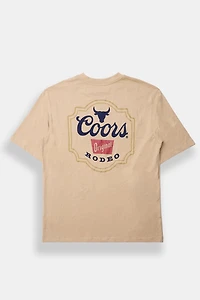 Coors Rodeo Graphic Oversized Tee - Tan /