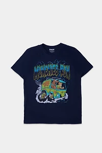 Mens Scooby-Doo! Munchies Run Graphic T-Shirt - Navy /