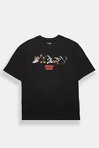 Looney Tunes Graphic Oversized Tee - Black /