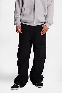 AERO Super-Baggy Cargo Utility Canvas Pants - /
