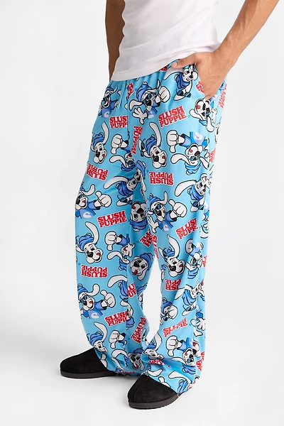 Slush Puppy Silky Fleece Pajama Pants - Blue /