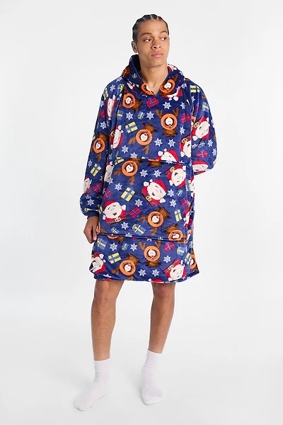 South Park Oversized Blanket Hoodie - Blue / O/S