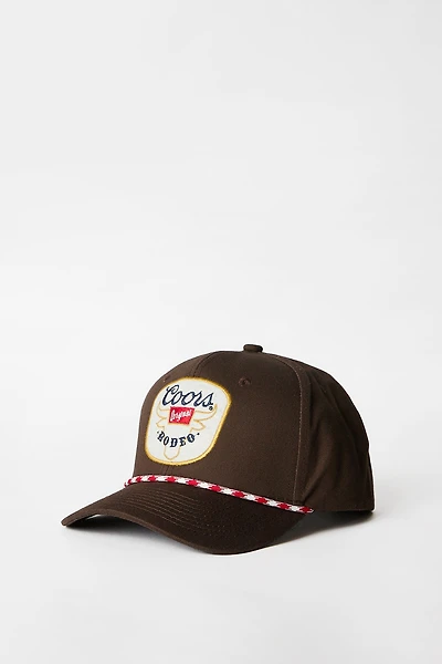 Coors Rodeo Patch Embroidered Baseball Cap - Brown / O/S