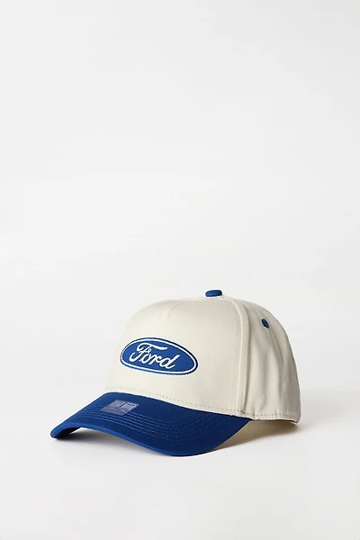 Ford Logo Embroidered Baseball Cap - Oatmeal / O/S