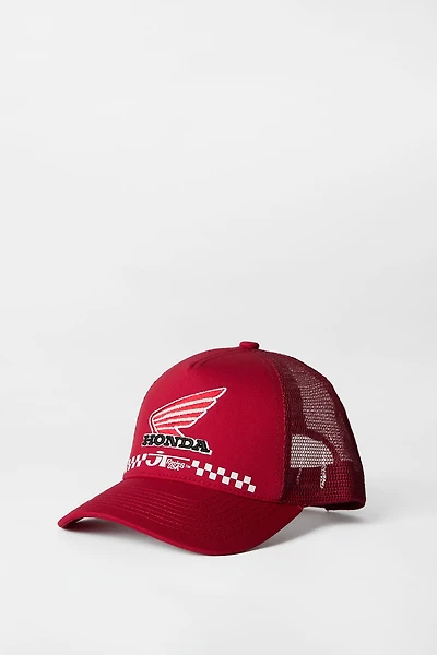 Honda Embroidered Trucker Cap - Red / O/S