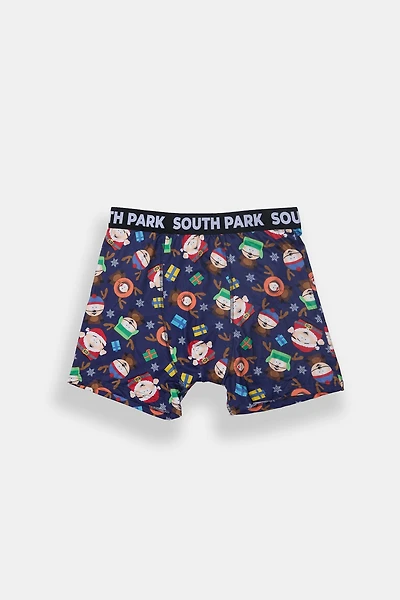 Mens South Park Christmas Boxer Brief - Navy /