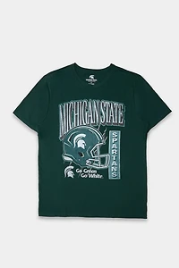 Mens Michigan State Graphic T-Shirt - Green /
