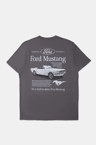 Mens Ford Mustang Graphic T-Shirt - Heather Grey /
