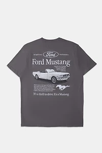 Mens Ford Mustang Graphic T-Shirt - Heather Grey /