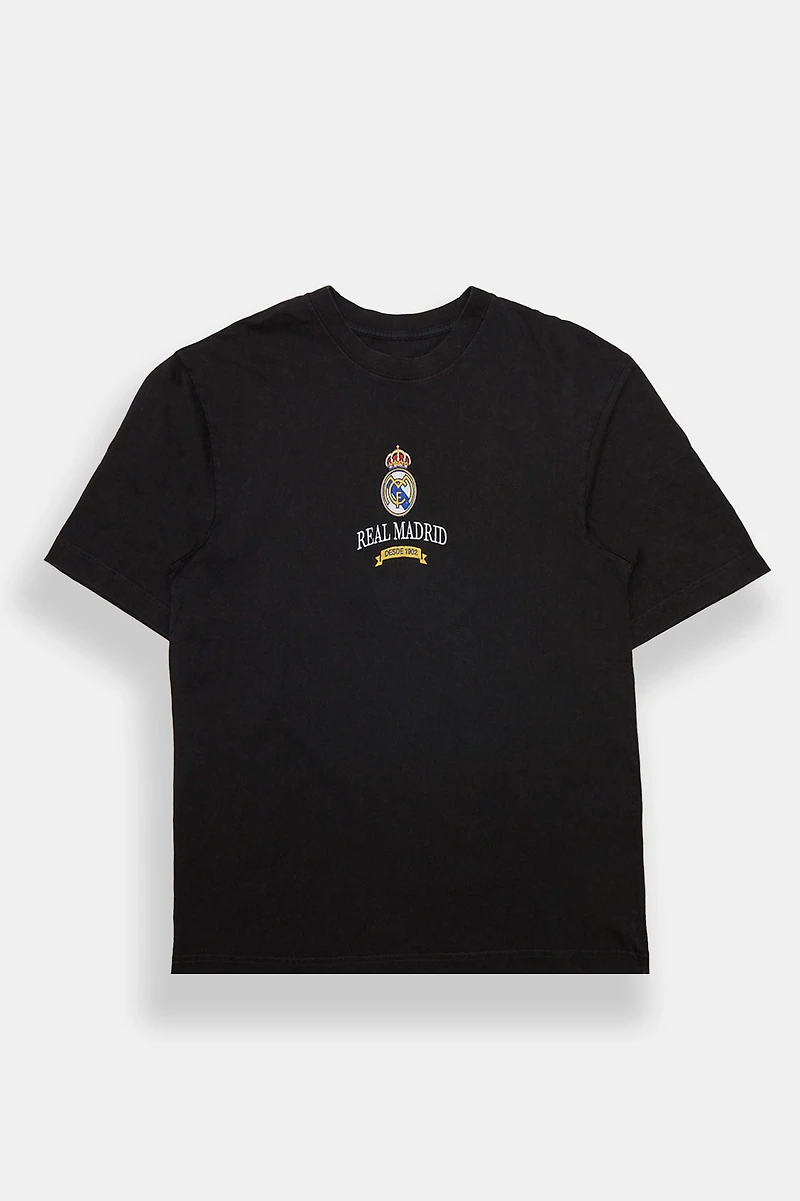 Real Madrid Oversized Graphic Tee - Black /