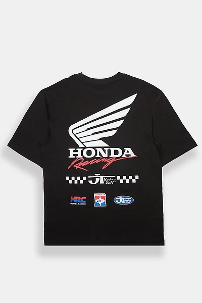 Honda Racing Oversized Graphic Tee - Black /