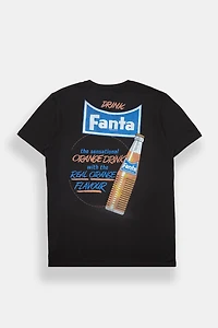 Drink Fanta Orange Graphic Tee - Black /