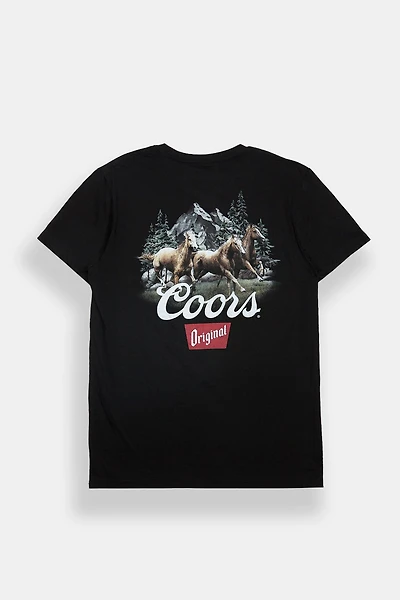 Coors Triple Horse Graphic Tee - Black /