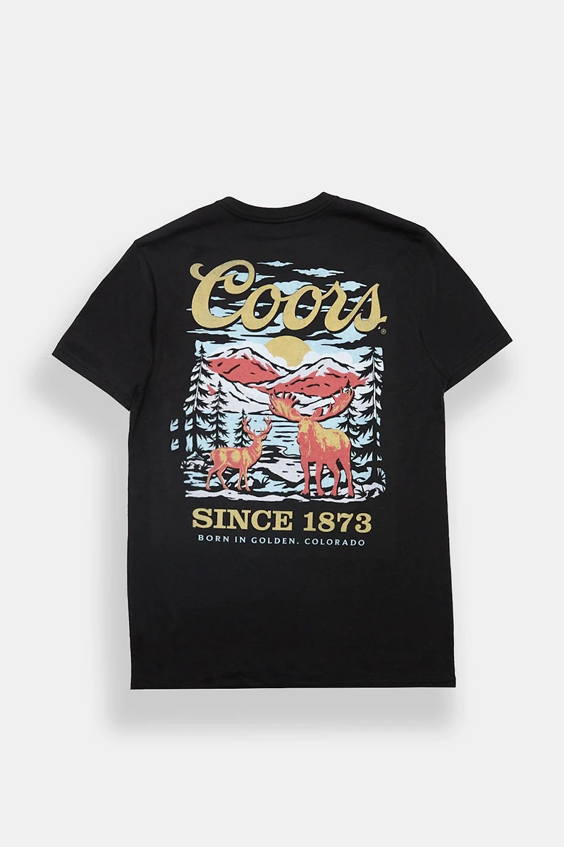 Coors Since 1873 Elk Graphic Tee - Black /