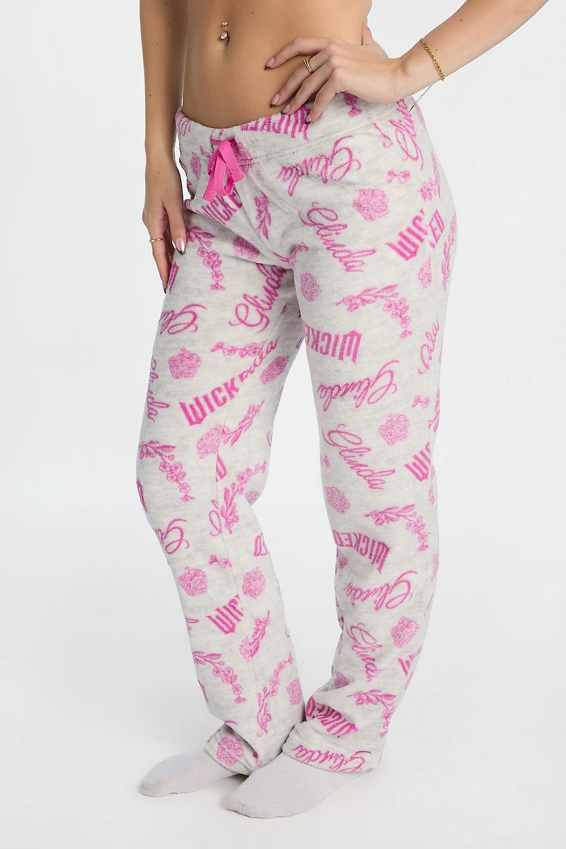 Wicked Glinda Plush Pajama Pant - Pink /