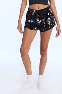 Bluey Halloween Plush Pajama Shorts - Black /